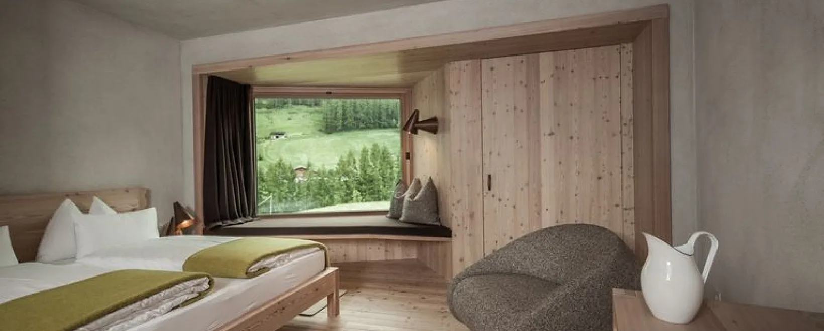 Waldloggia. Doppelzimmer mit Waldblick.